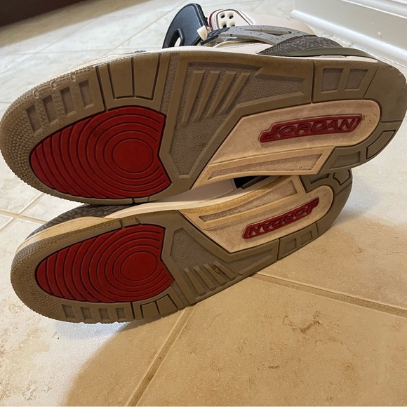 Nike AirJordan Retro Spizike White Cement HighTop Sneakers Basketball Size 11 - Picture 14 of 16